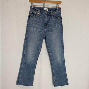 Pistola Krista High Rise Slim Boot Size 27 in Vibrant Ankle Stretch Raw Hem